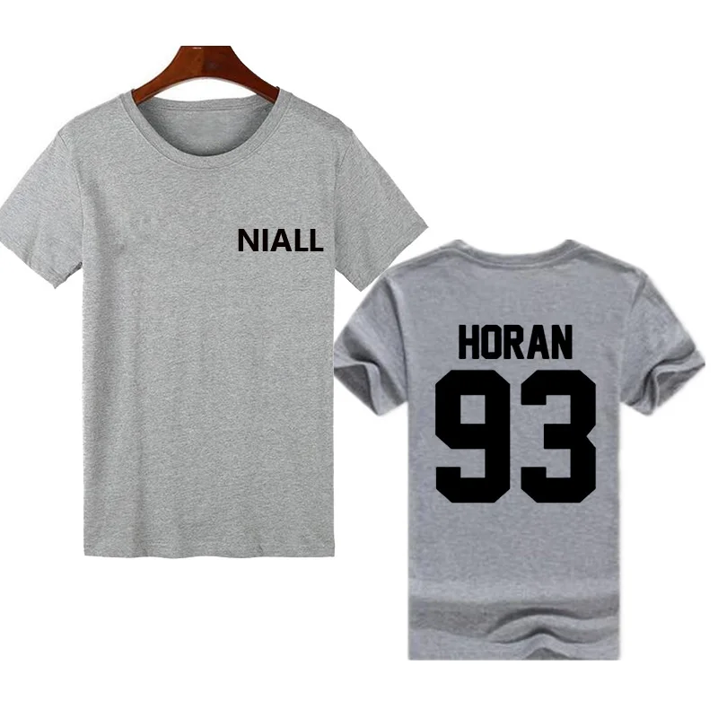 Pkorli женская футболка Niall Horan 93 хлопковая Футболка с круглым вырезом и надписью