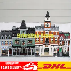 DHL LePin 2018 15003 + 15009 16007 ратуша Pet Shop дом с привидениями здания Конструкторы кирпичи игрушечные лошадки клон 10224 10218 10228