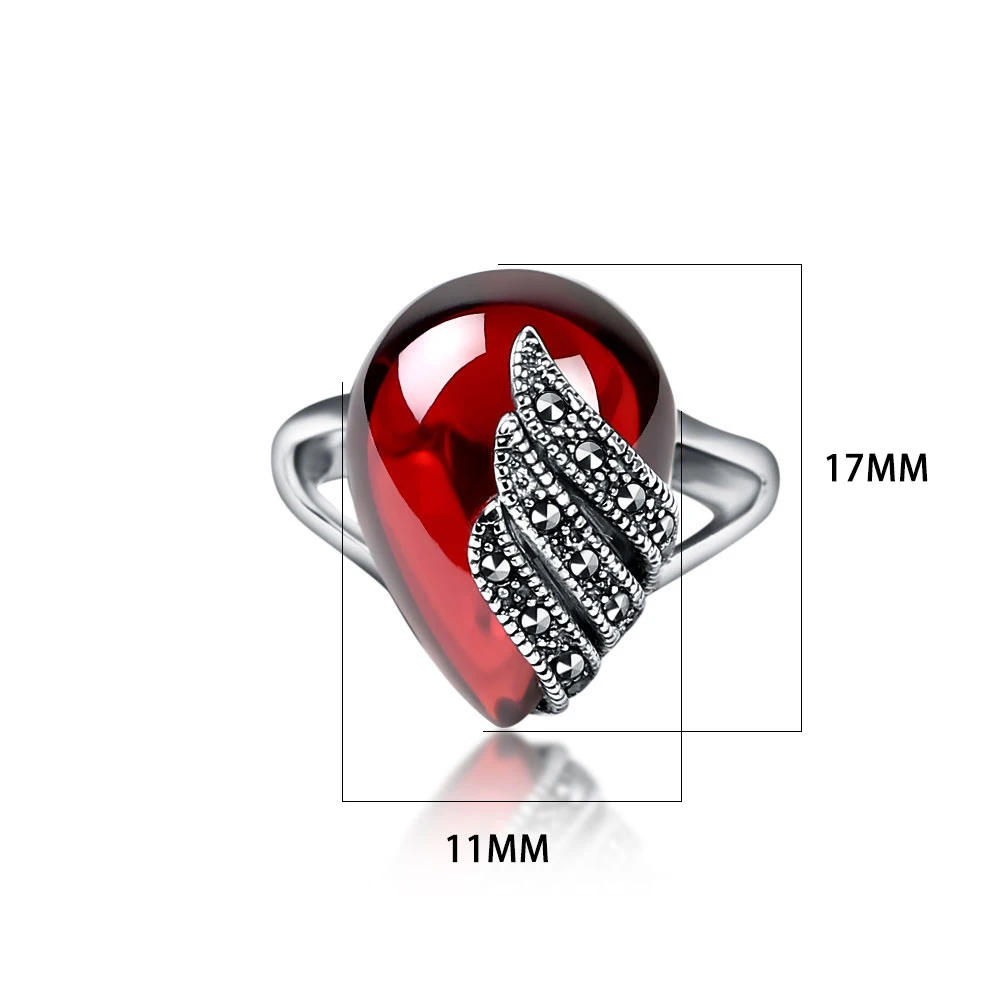 JIASHUNTAI 925 пробы серебряные кольца для женщин Ретро натуральные драгоценные камни винтажные тайские серебряные кольца ювелирные изделия