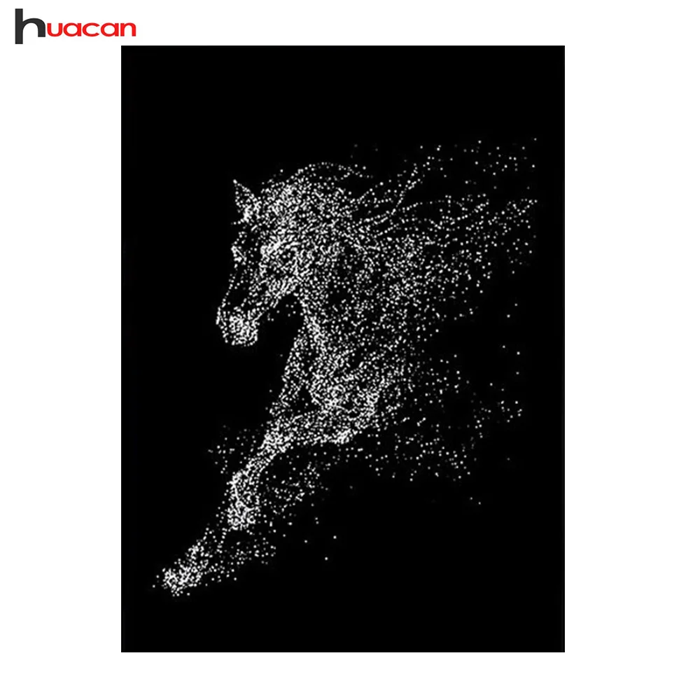

HUACAN Diamond Painting Horse Diamond Embroidery Sale Full Round Resin Drill Rhinestone Painting Home Decor