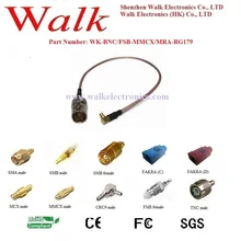 Bnc-коннектора для MMCX Мужской rg179 кабель, MMCX BNC rg179 кабель антенна BNC кабель, MMCX RG179 кабель связи, 75ohm