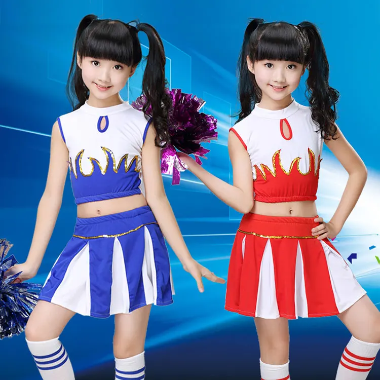 Children Cheerleaders Girl School Team Uniforms Kid -6724