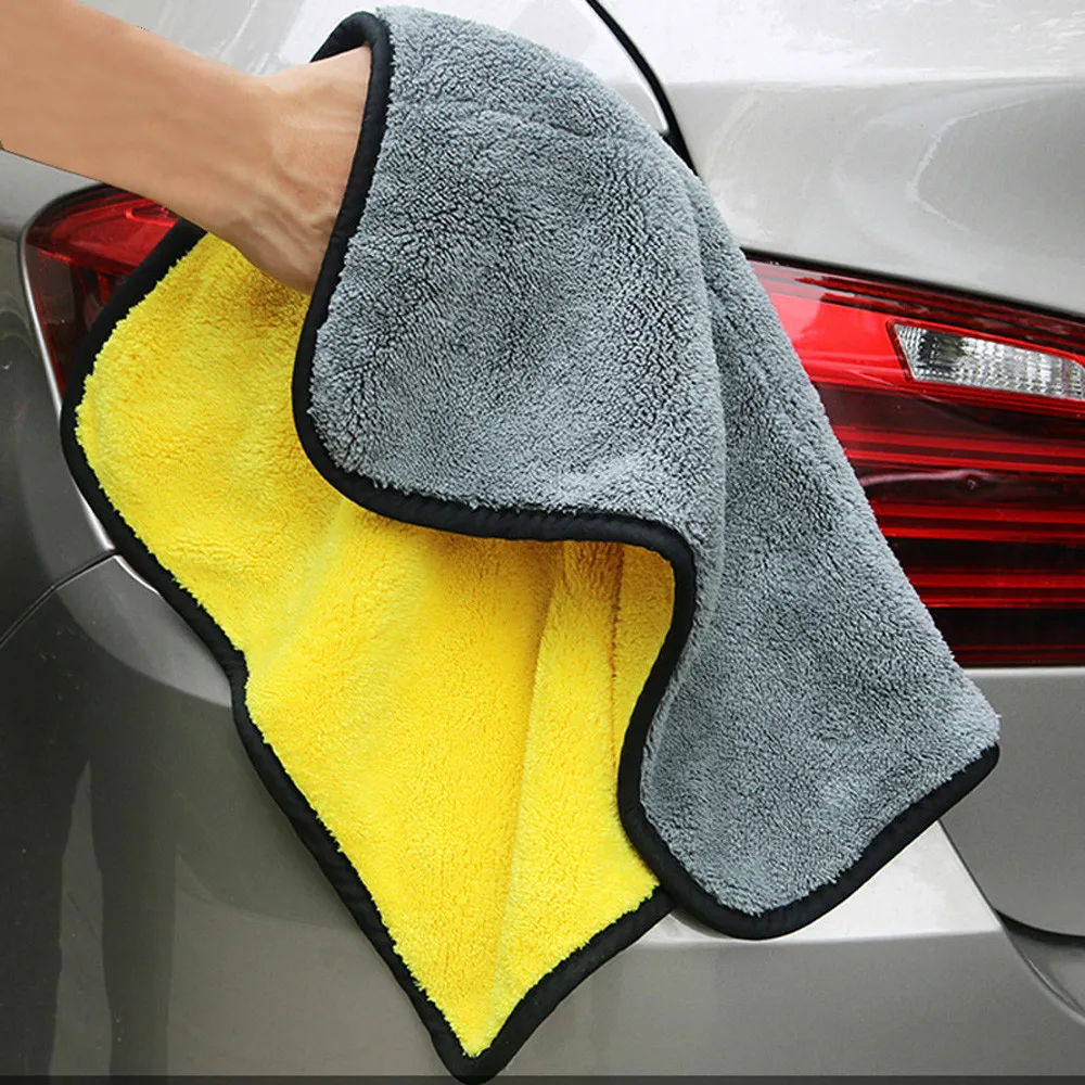 

Coral velvet Soft Absorbent Wash Cloth Car Auto Microfiber Cleaning Towels Drop Ship