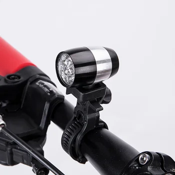 

Waterproof Super Bright 6 LED Bicycle Lighting Front Headlight Aluminum Alloy Mini Safety Bike Flashlight Black Red Blue Gold