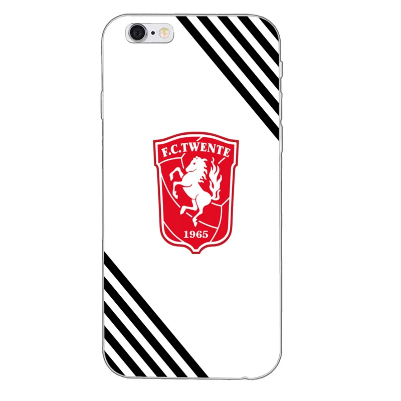 Для FC Twente мягкий, силиконовый, из ТПУ чехол для телефона для Apple iPhone 4 4S 5 5S 5c SE 6 6s plus, 7, 7 plus, 8, 8 plus, X - Цвет: FCTwenteA06