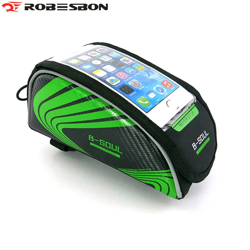 Cycle Touch Screen Phone font b Bag b font Safety Light reflective Logo font b Saddle