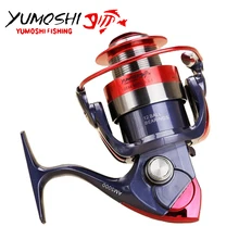 YUMOSHI спиннинговая катушка с 5,5: 1 Передаточное отношение AM 12BB левая/правая сменная карповая катушка Рыболовная катушка