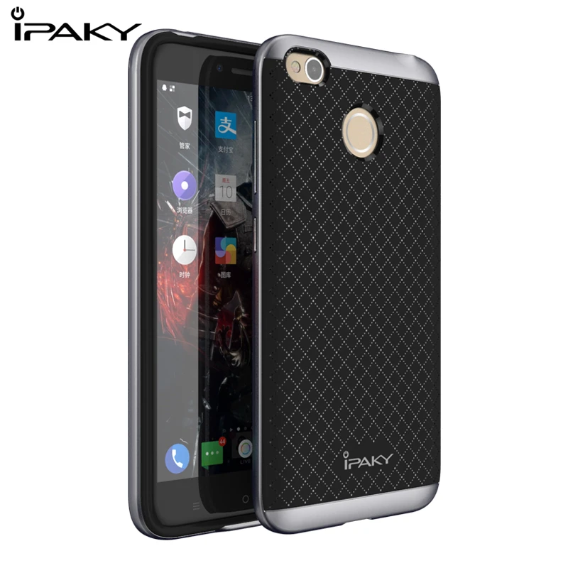 

iPaky Cover for Xiaomi Redmi 4X Case Luxury PC Frame + Soft Silicone TPU 2 in 1 Cover Redmi 4X Case Shockproof Protective Shield