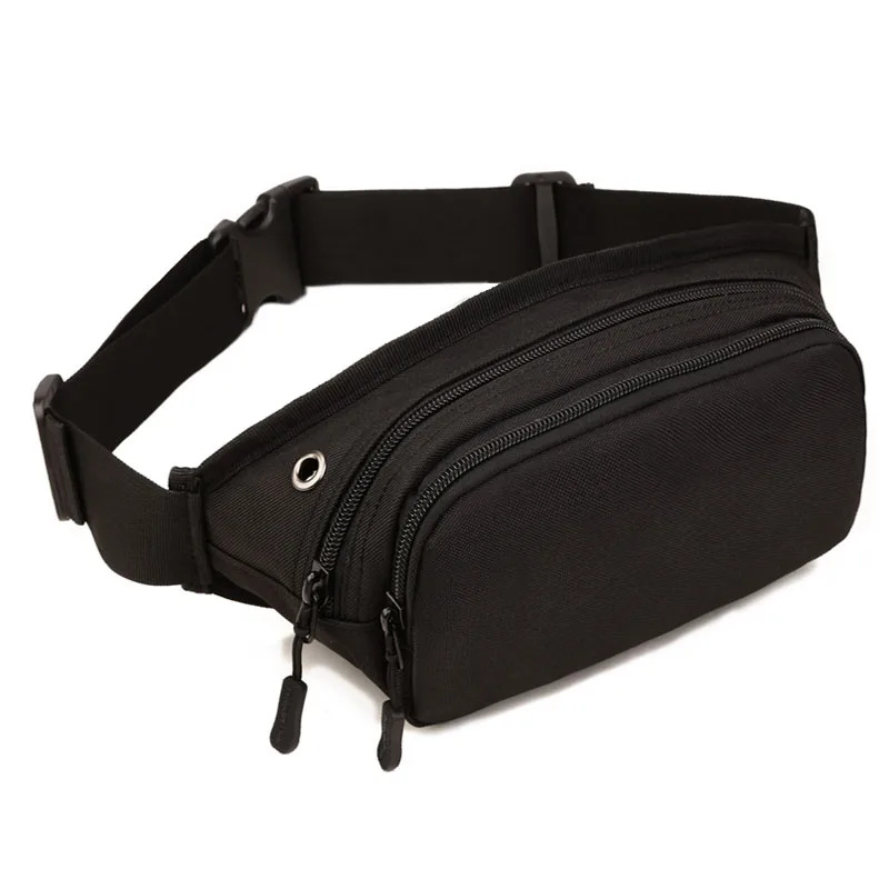 Men Waterproof 1000D Nylon Sling Chest Fanny Pack Waist Bag Hip Bum