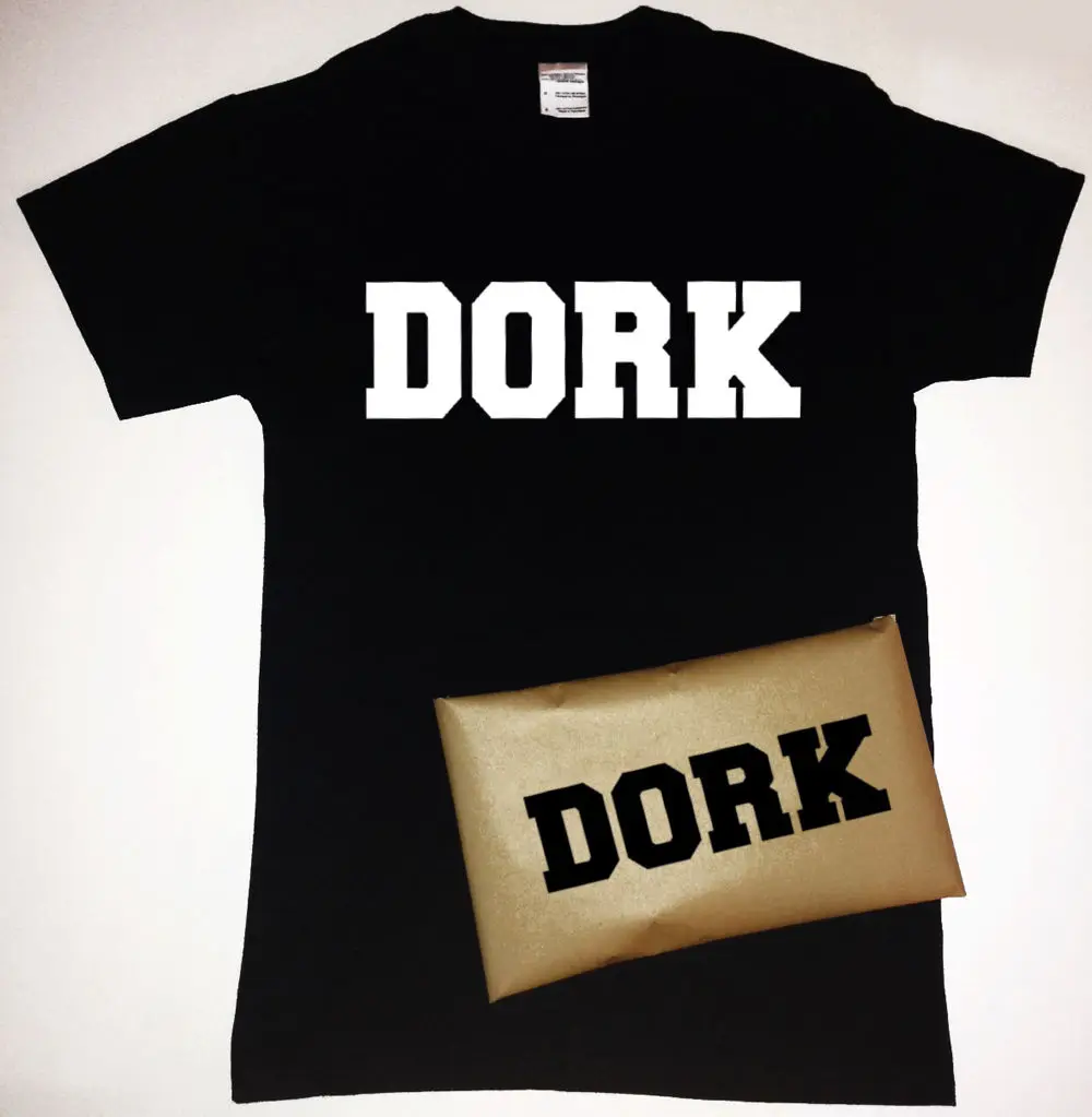 Футболка с надписью Dork ɽork' упаковка для мужчин и женщин обувь девочек в стиле