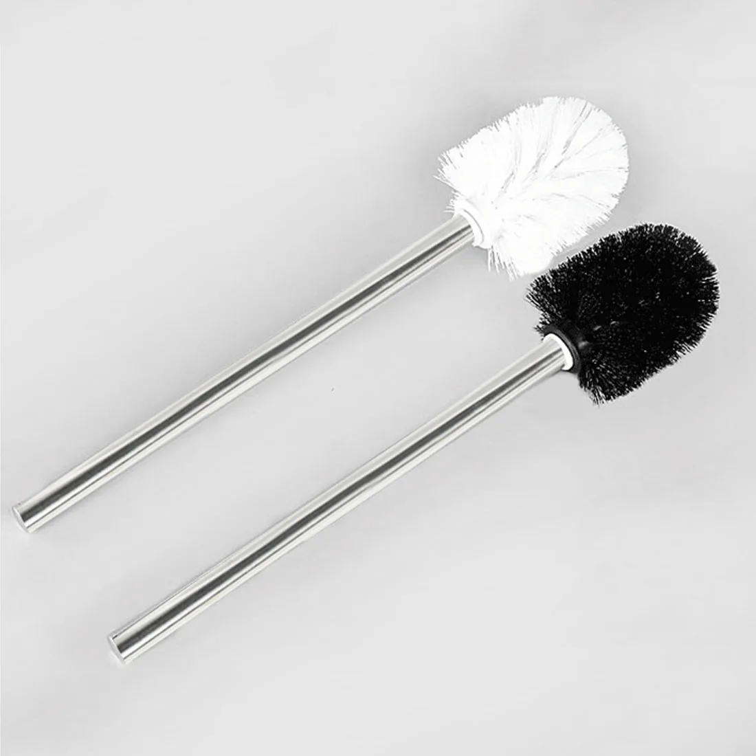 1Pc Stainless Steel Bathroom Toilet Brush WC Kitchen Cleaning Brush Replaceable Brush Black
