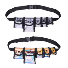 Fashion Unisex Transparent Waist Bags Fanny Pack Men Women Shoulder Chest Bag Multi-pocket Mini Holographic Belt Bum Bag