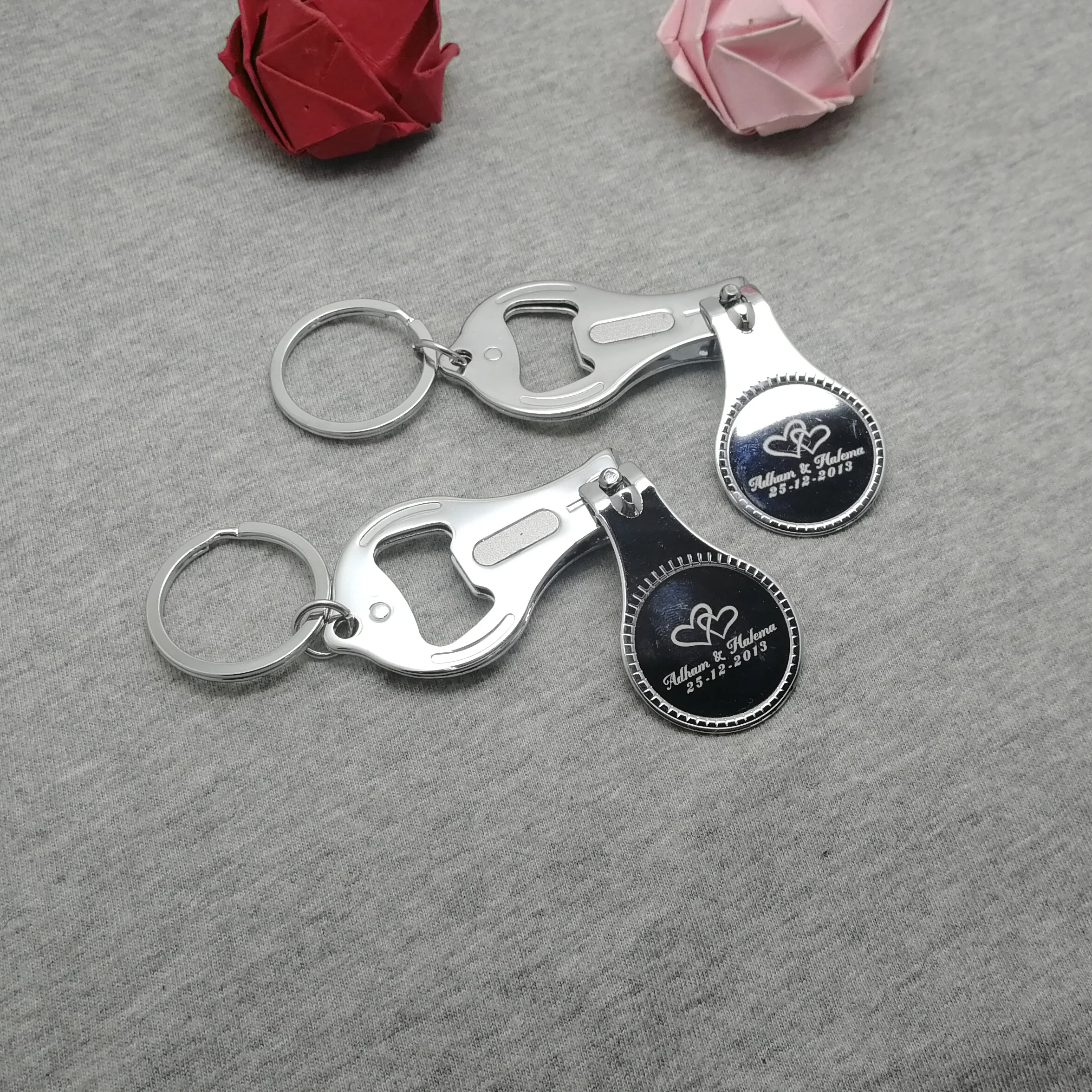  Unique gift for mother Nail clipper +beer opener 2 in 1 beauty tool personalized free with your log
