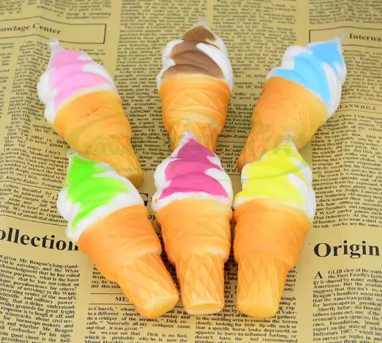 

rare squishy 10cm simulation ice cream squishy food model window decoration mix color order 100pcs