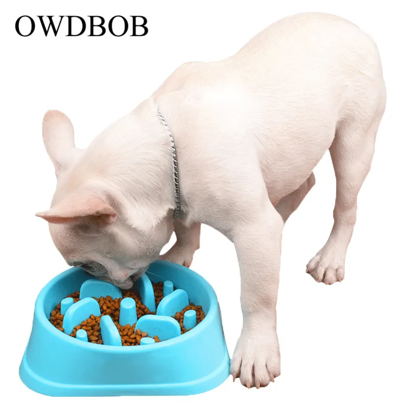 OWDBOB анти дроссель для кормления собаки миски еды щенок медленно едят питатель