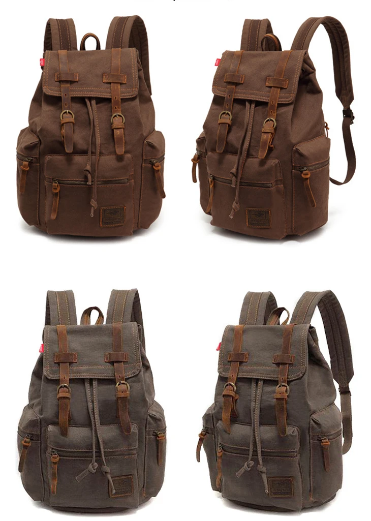 15,6 дюймовый рюкзак для ноутбука винтажный холст чехол школьная сумка унисекс сумка для ноутбука для Macbook Pro 15 Xiaomi Pro 15,6