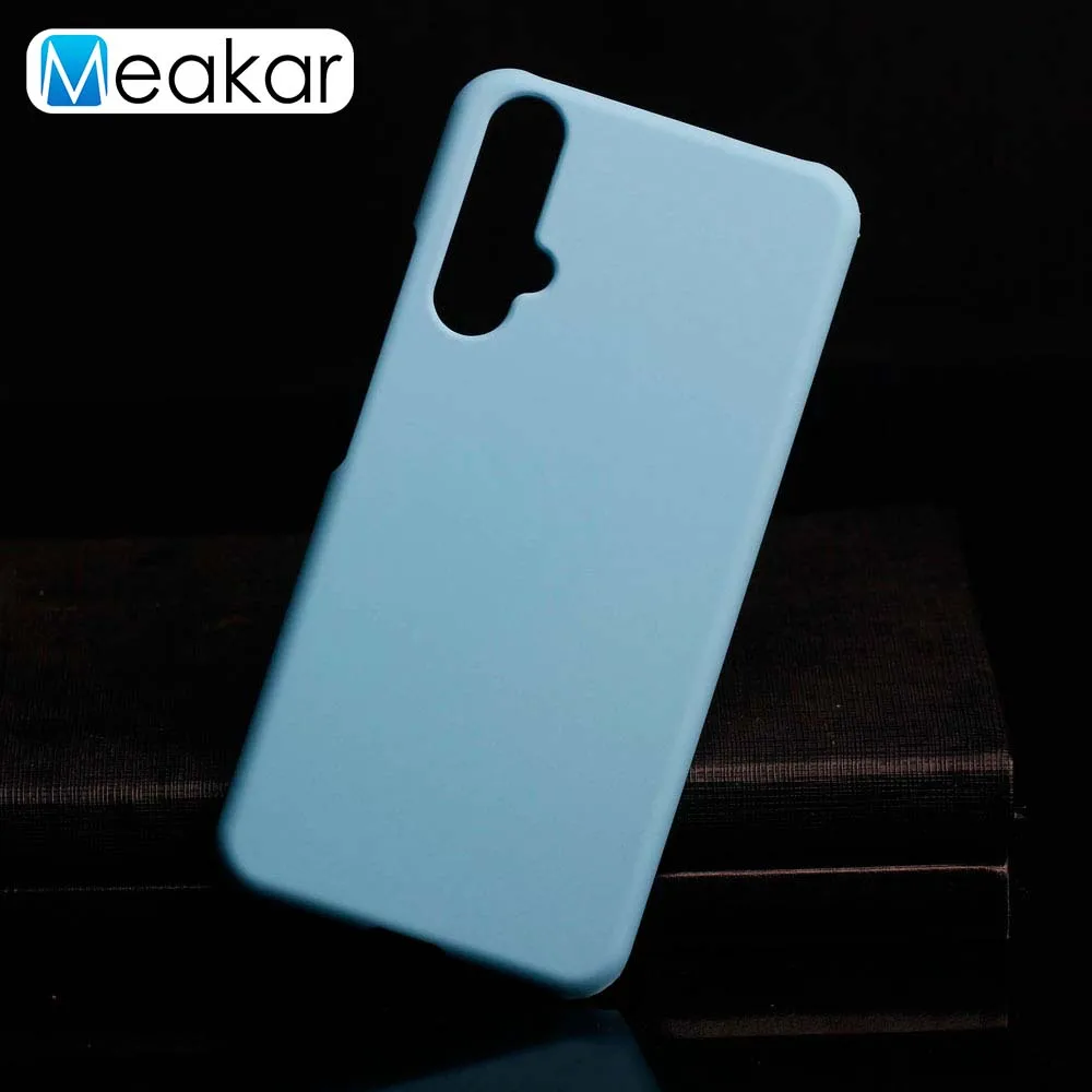 Матовая Пластик Coque 6.26For huawei Honor 20 чехол для huawei Honor 20 Honor20 10i 20i Pro Lite чехол для телефона чехол-лента на заднюю панель - Цвет: Sky Blue