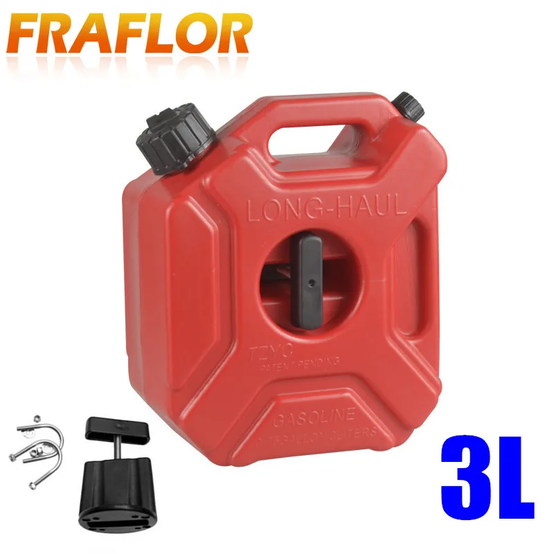 

3Litres Fuel Tank 0.75 Gallon Jerry Can Plastic Spare Petrol Tanks Jerrycan Cans Gasoline Oil Container Fuel-jugs Motorcycle ATV