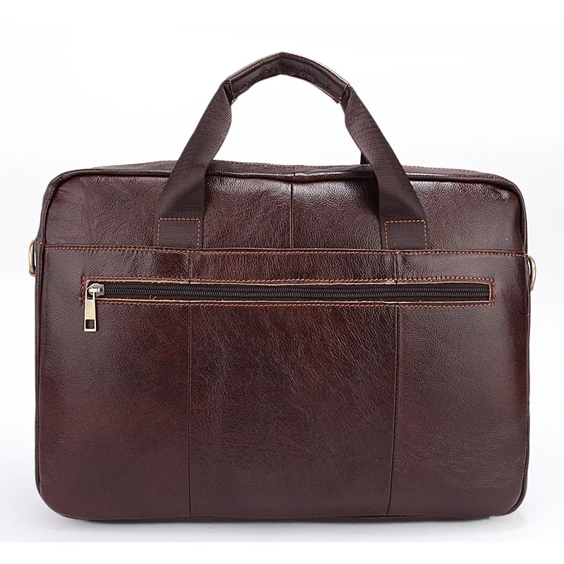 New Men Briefcase Genuine Leather Bags Handbags Office Bags for Mens Messenger Bag Men Leather Laptop Bag Briefcases N070