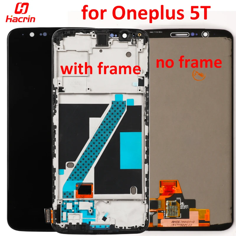 

LCD Screen for Oneplus 5T LCD Display+Touch Screen With Frame Touch Panel Digitizer LCD Display for Oneplus 5T 6.01inch