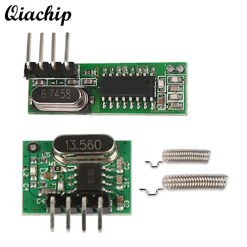 

QIACHIP 433mhz Mini Low Power RF Relay Receiver + Transmitter Module Remote Control Switch For Arduino Uno Smart Home Switch Z30