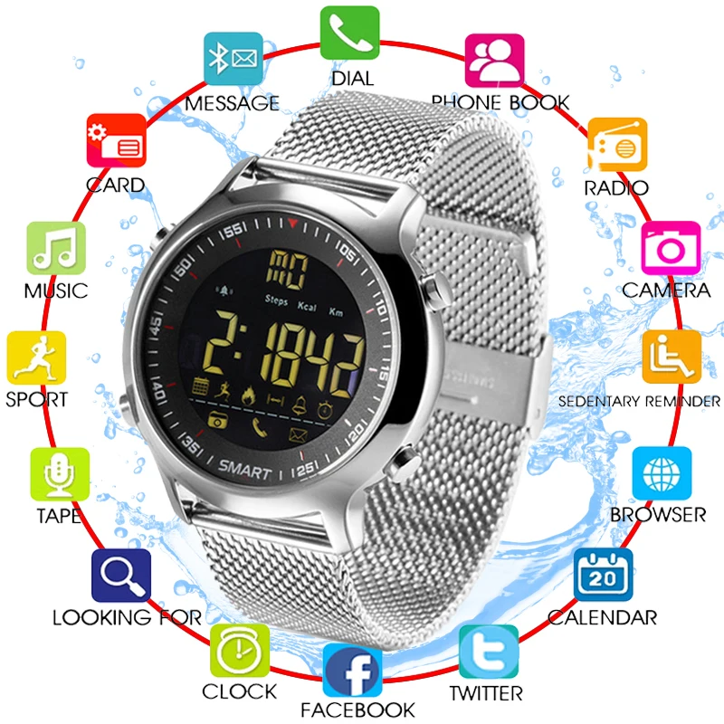 

Latest Arrival Sport SmartWatch Bluetooth Waterproof IP68 Support Call and SMS Reminder Women Smart Watch for Android and iPhone