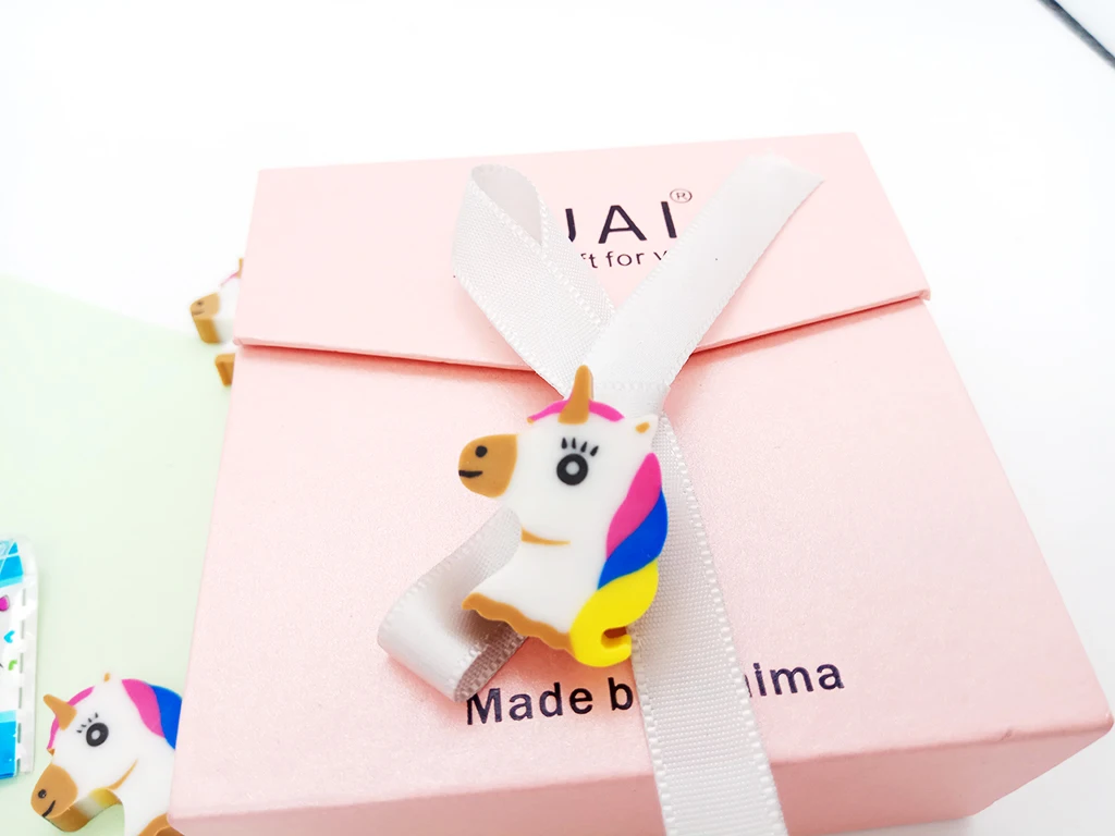 8 Pcs Eraser Cute Cartoon Unicorn Pencil Eraser Rubber Kawaii Stationery Student School Office Supplies Kids Prize Toys