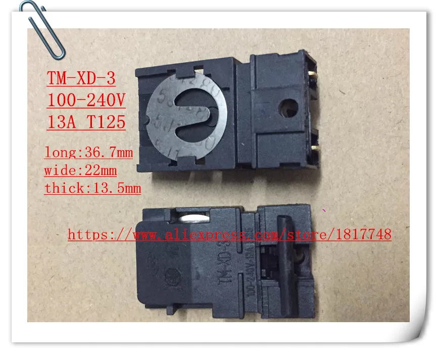 10 шт. детский чайник 100-240 В 13A T125 36 мм * 22 | Электроника