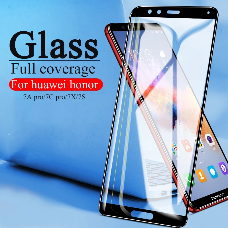 

Tempered Glass For Huawei Honor 7A 7C Pro 7X 7S Glass Screen Protector On Honer Hono 7 A C X S 7apro 7cpro Protective Film Cover
