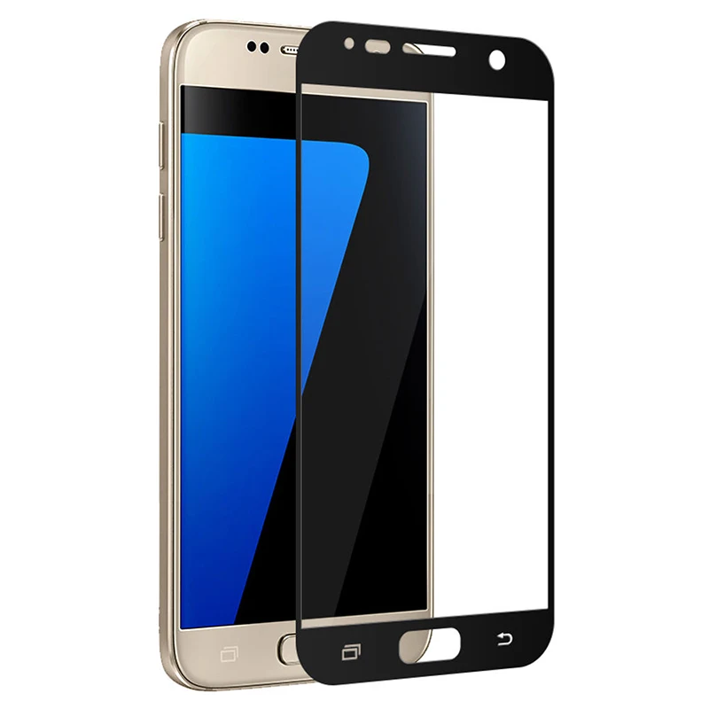 

9H Full Cover Tempered Glass for Samsung Galaxy S7 6 5 4 3 J3 5 7 2016 A8 2018 Coverage Screen Protector Toughened Glass Film