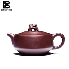 160cc фиолетовая глина yixing Ruishou чайный горшок ручной работы здоровье Zi грязь НЕОБРАБОТАННАЯ руда винтажный чайник для дома посуда для напитков 188 отверстий пуэр Горшок Подарок