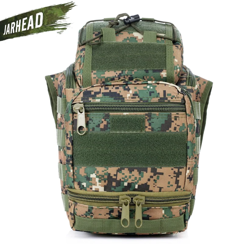 Тактическая камуфляжная сумка для dslr-камеры, мужская сумка-мессенджер, женская спортивная водонепроницаемая нейлоновая седельная сумка, походные сумки - Цвет: JungleDigital