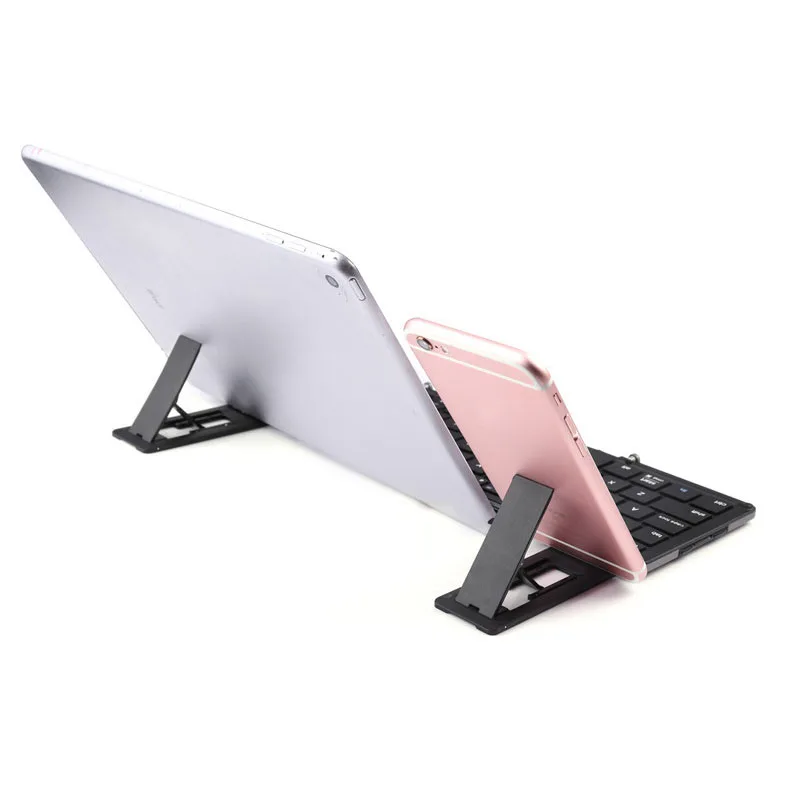 Portable Touchpad Folding Keyboard Bluetooth Wireless For iPad Tablet Keyboard Rechargeable Twice Fold Keypad For IOS Android Portable Touchpad Folding Keyboard Bluetooth Wireless For iPad Tablet Keyboard Rechargeable Twice Fold Keypad For IOS Android