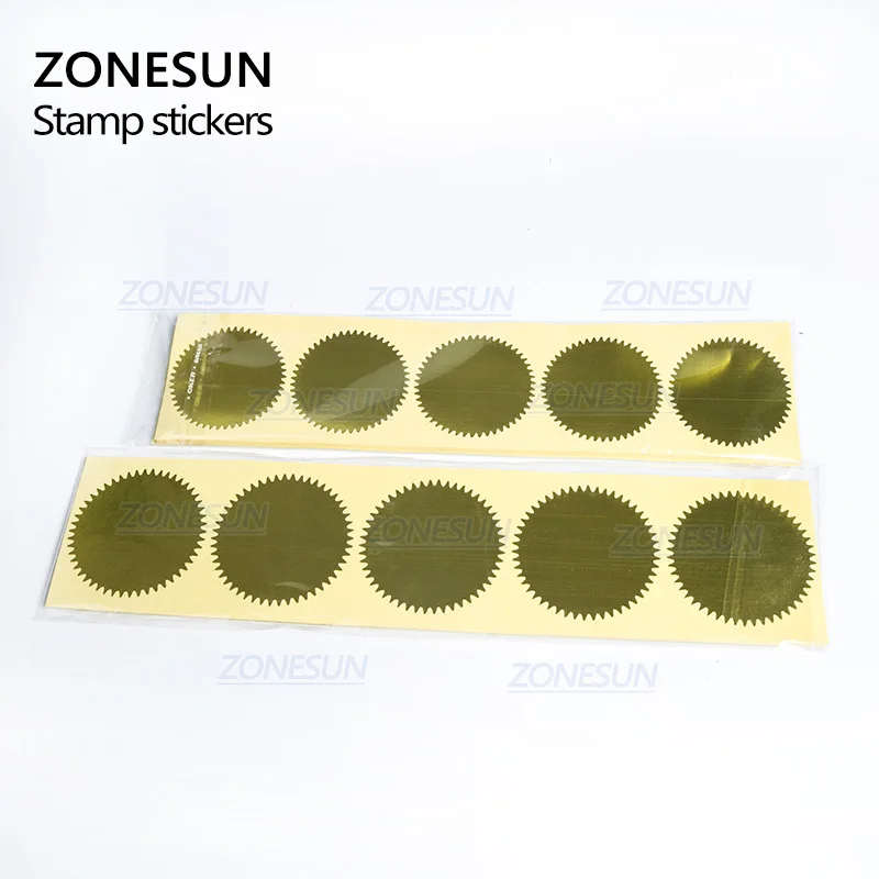 ZONESUN 100 шт 45 мм Embosser стикер для тиснения штамп настроить станок для тиснения Diy печать для тиснения для сертификации