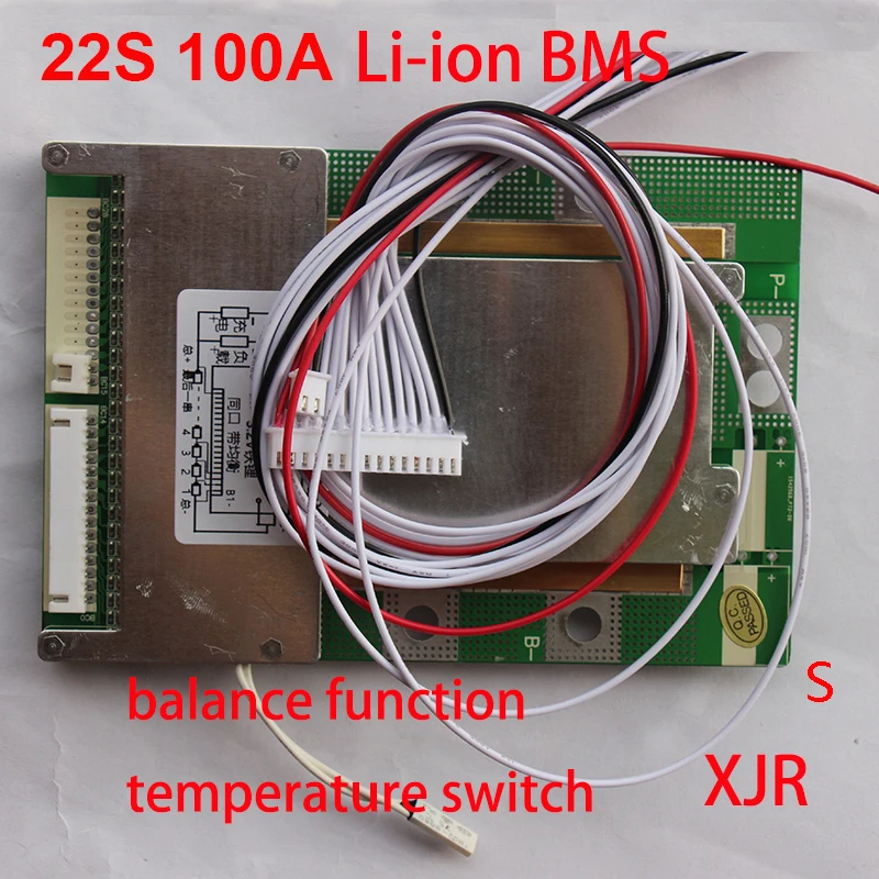 22S 120A версия S lipo литий-полимерный BMS/PCM/PCB плата защиты батареи для 22 пакетов 18650 литий-ионный аккумулятор с балансом