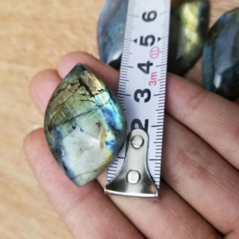 1 шт. мадагаскарский полированный натуральный камень лабрадорит кристалл для кулон ожерелье серьги ювелирный браслет сделай сам