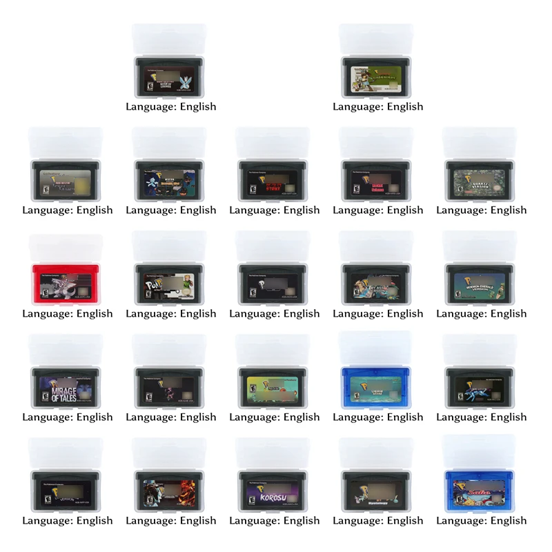 

32 Bit Video Game Cartridge Console Card Pokemonn Series 3 English Language