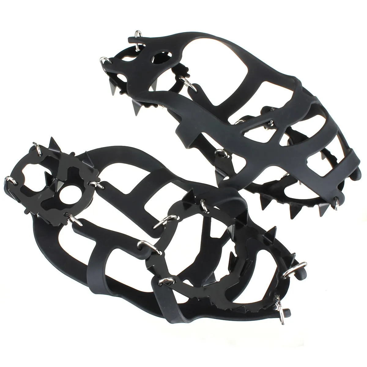 1 pair 18 الأسنان غير زلة الثلج الثلج تسلق مكافحة زلة يغطي الحذاء سبايك المرابط الأشرطة m/l الشتاء التخييم اكسسوارات 1 pair 18 الأسنان غير زلة الثلج الثلج تسلق مكافحة زلة يغطي الحذاء سبايك المرابط الأشرطة m/l الشتاء التخييم اكسسوارات