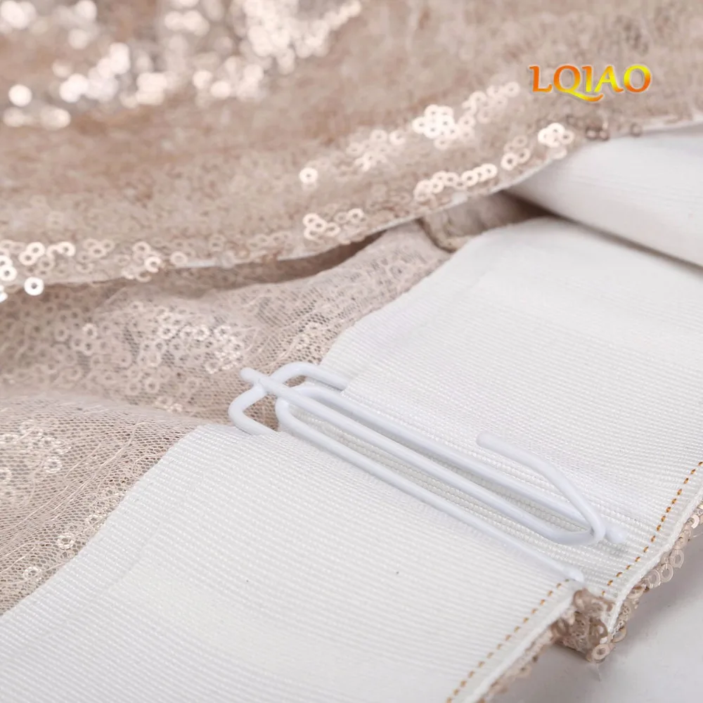 Champagne Sequin Curtain Backdrop-005