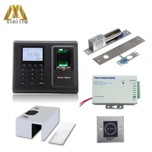 F2 доступа по отпечаткам пальцев Управление и инфракрасная кнопка выхода, 12V3A Питание, электрический замок, кронштейн и Система контроля доступа