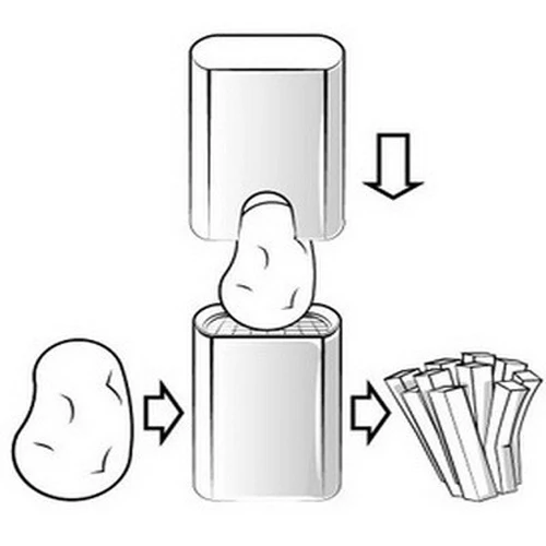 1 шт. белые французские приспособления для резки картофеля, овощерезки, овощные фруктовые кухонные инструменты овощечистка