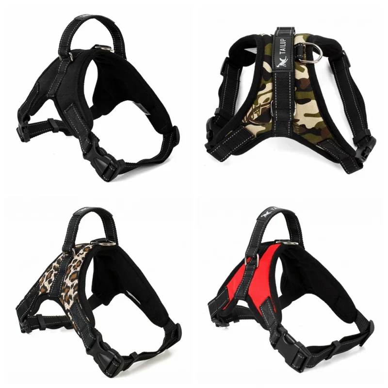 

1pcs Adjustable Soft Breathable Dog Harness Nylon Mesh Vest Harness Cat Pet Dog Chest Strap Leash Dogs Puppy Collar Supplies