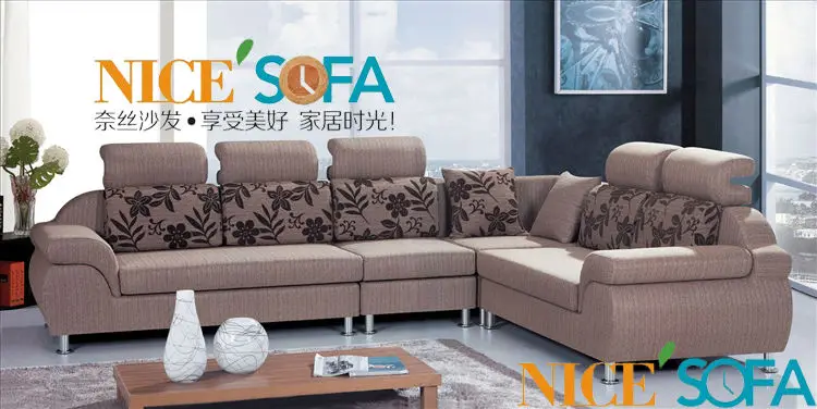 Modern design fabric corner sofa L shape 892 1#-in Living Room Sofas ...