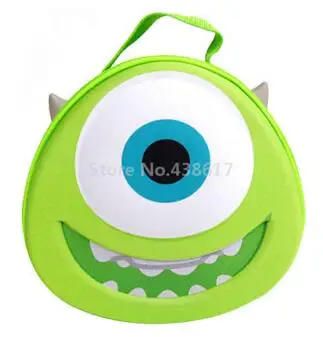 3D Университет Монстров Салли Mike Wazowski Doraemo коробка-сумка для обеда для детей мальчиков Милая Детская школьная коробка для завтрака Пикник сумки для еды - Цвет: Mike Wazowski