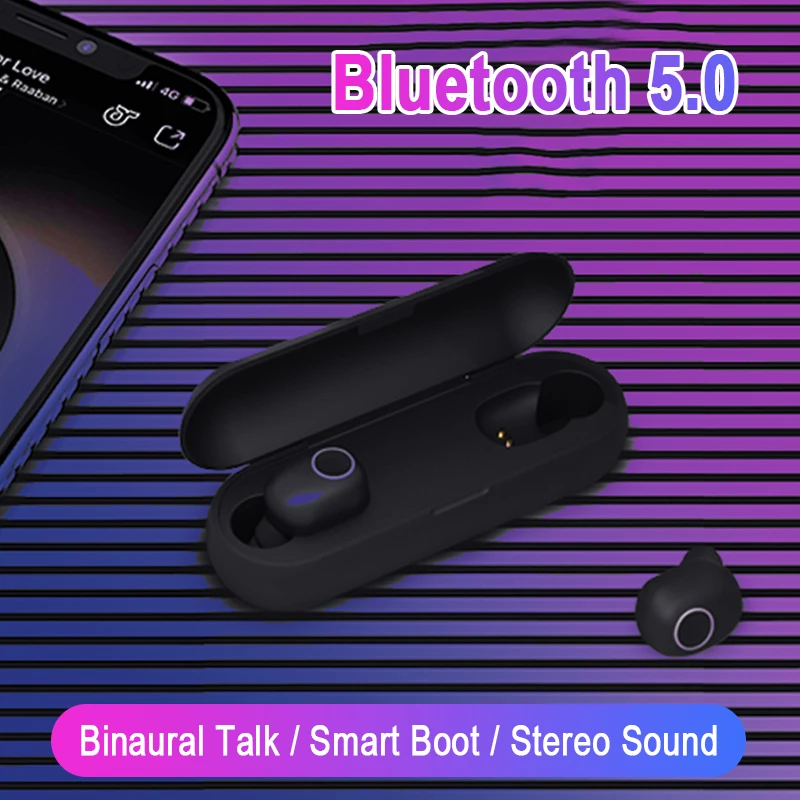 Q1 TWS Bluetooth 5,0 наушники портативный беспроводной сенсорный наушник 3D стерео HIFI Звук качество Спорт бас гарнитура для всех смартфонов