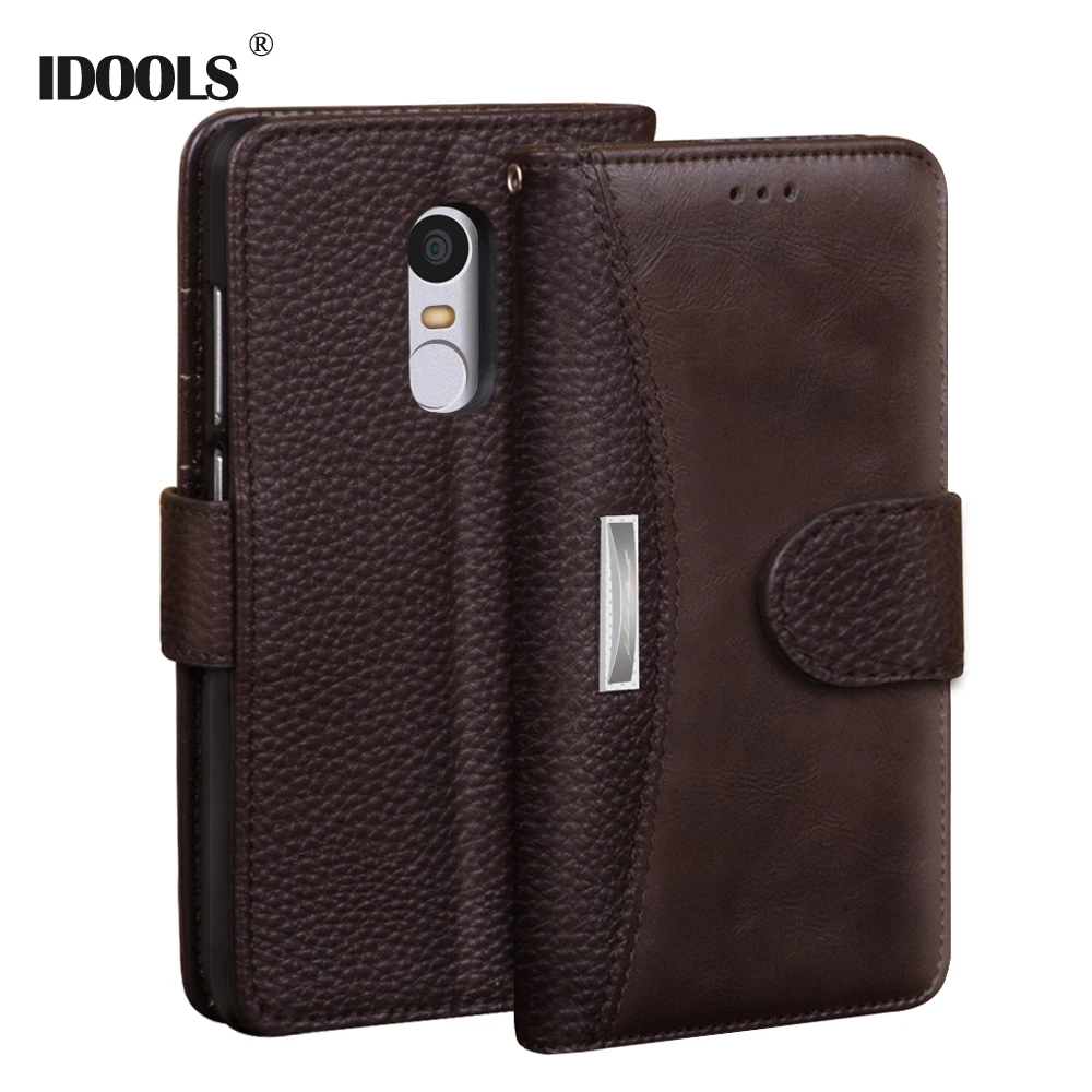 

For Xiaomi Redmi Note 4X Pro Cases 5.5 Inch IDOOLS Plain PU leather Wallet Covers Phone Bags Cases for Xiaomi Redmi Note 4X Capa