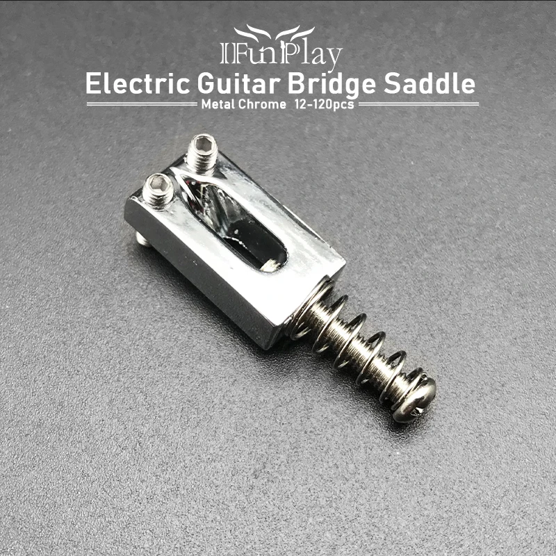 12pcs/120pcs Metal Bridge Tremolo Guitar Saddles for Electric Guitar