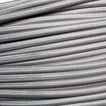 5 м/лот серый цвет VDE сертифицированный 2 ядра круглый текстильный Электрический провод цветной плетеный провод тканевый кабель винтажный шнур питания лампы