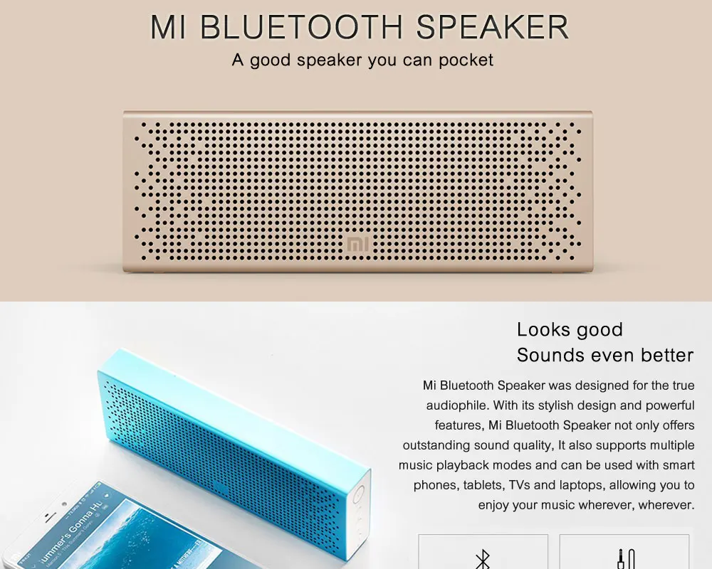 Original Xiaomi Mi Bluetooth Speaker Stereo Wireless Mini Portable Bluetooth Speakers Music MP3 Player Support Handsfree TF Card ok (1)