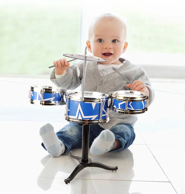 Children Mini Jazz Drum Kit Toy Musical 